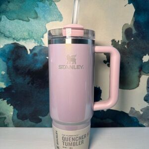 Stanley Light Pink Quencher Tumbler with Straw